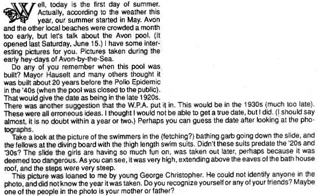 [Do You Remember Avon Pool Text image 1]