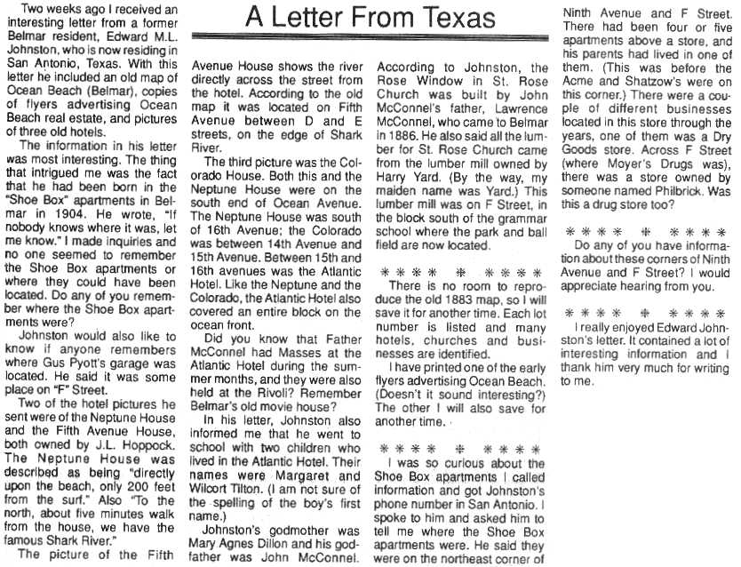 [Do You Remember A Letter From Texas text image a]